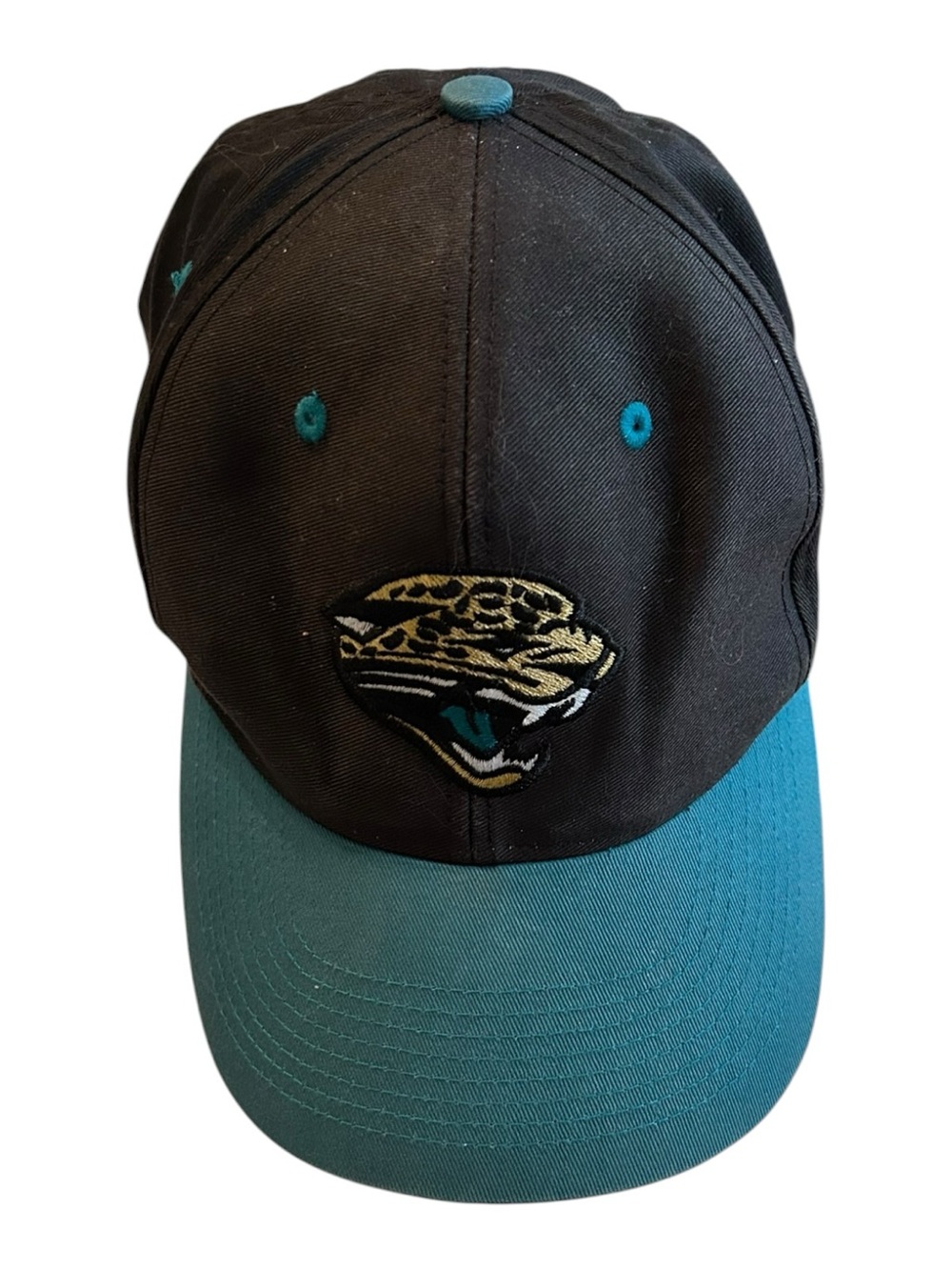 Vintage Jacksonville Jaguars Black Baseball Hat Snap Back Fitted Cap One Sz NFL